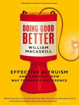 cover image of Doing Good Better